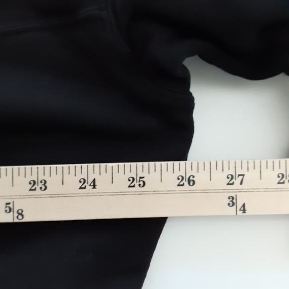 Year of Ours Varsity Ringer Sweatshirt Black Terry Womens M Made in the USA - Picture 11 of 13